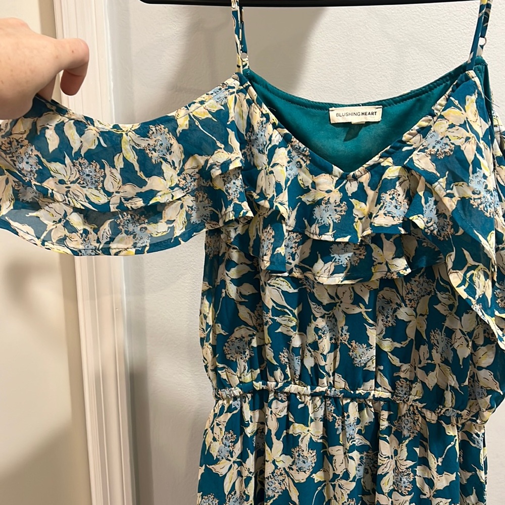 Floral maxi from stitch fix. Open shoulder